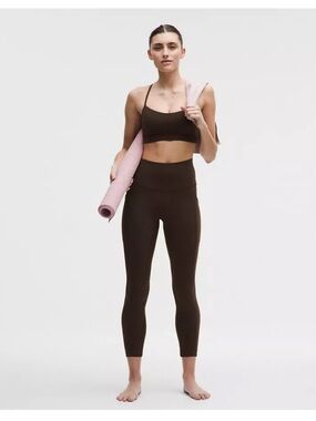 Align high-rise legging 25” with pockets - Walnut Crunch, size 10